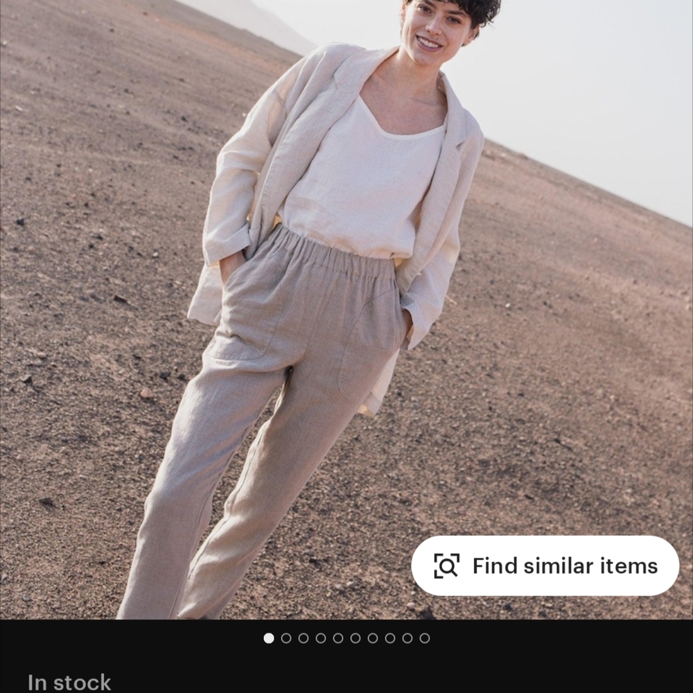 Women's Linen Genova Pants from NotPerfectLinen